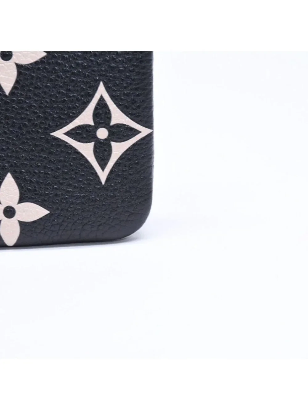 Louis Vuitton Coin Purse Monogram Empreinte Noir Pochette Cles Black Beige